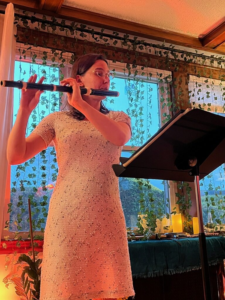 House concert with Baroque flute
